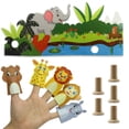 thumbnail image 4 of 5 marionetas de de animales de dibujos animados con accesorios de perfke Marioneta de dedo, 4 of 8