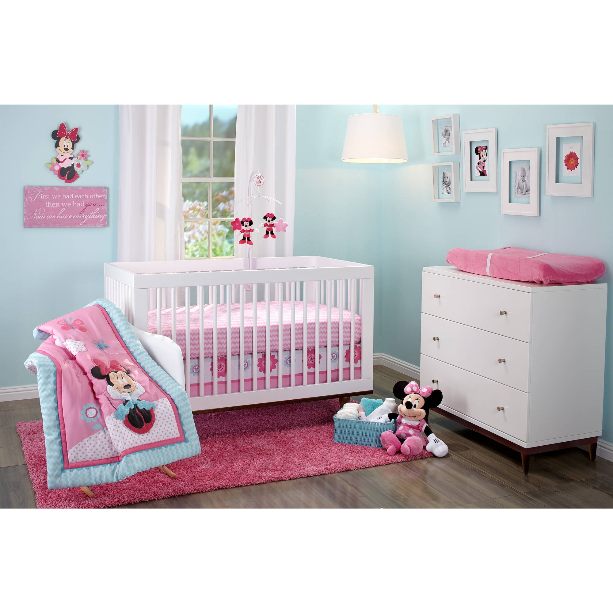 walmart minnie mouse crib bedding