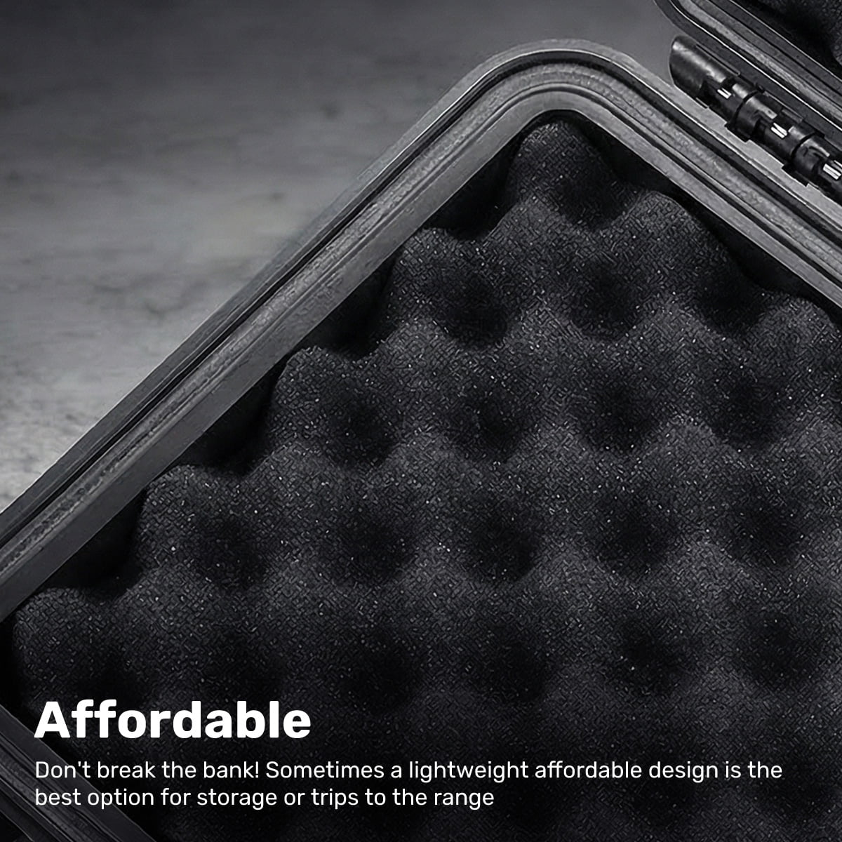 Gun Case,Blacksmith Hard Shell Pistol Case Gun Safe with DIY Customizable Pre-cut Foam Insert,Range Travel Case for Handgun and Pistol,Black