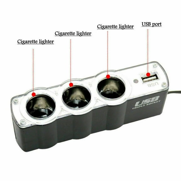 MASO 12V/24V Auto Sigarettenaansteker Socket Charger Power