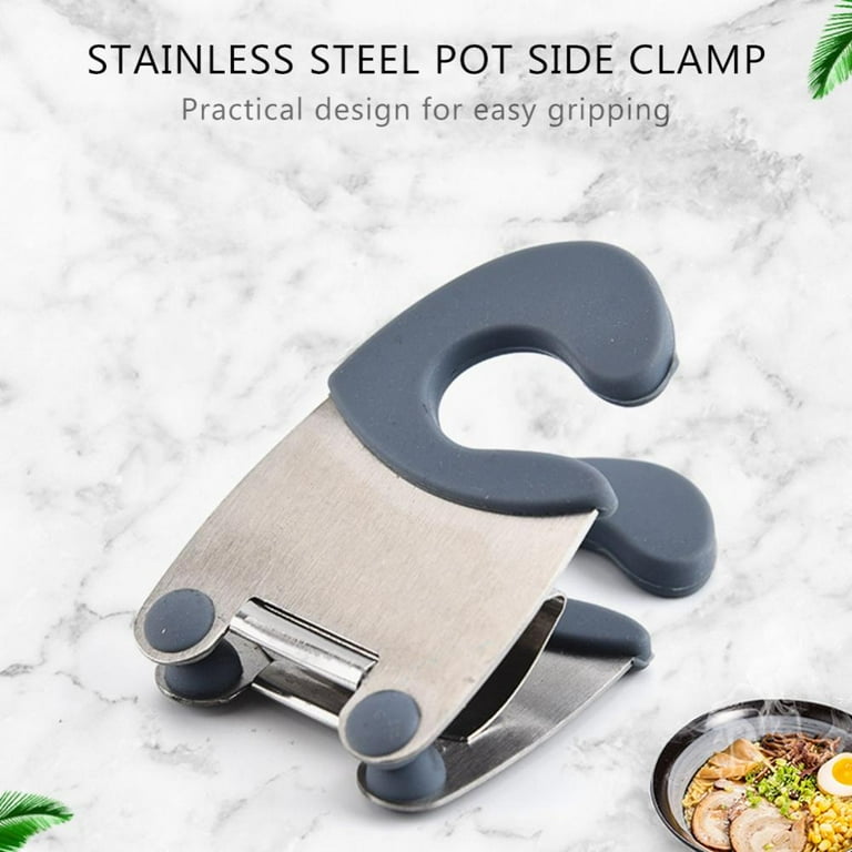 Portable Pot Clips Kitchen Cartoon Silicone Plastic Pot Side Clip