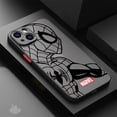 thumbnail image 3 of Funda para Apple iPhone 12 Mini 8 Plus 15 Pro 13 7 6S XS X XR SE 11 Pro 14 Pro Max cubierta dura PC de lujo Marvel Spiderman Ironman, 3 of 5