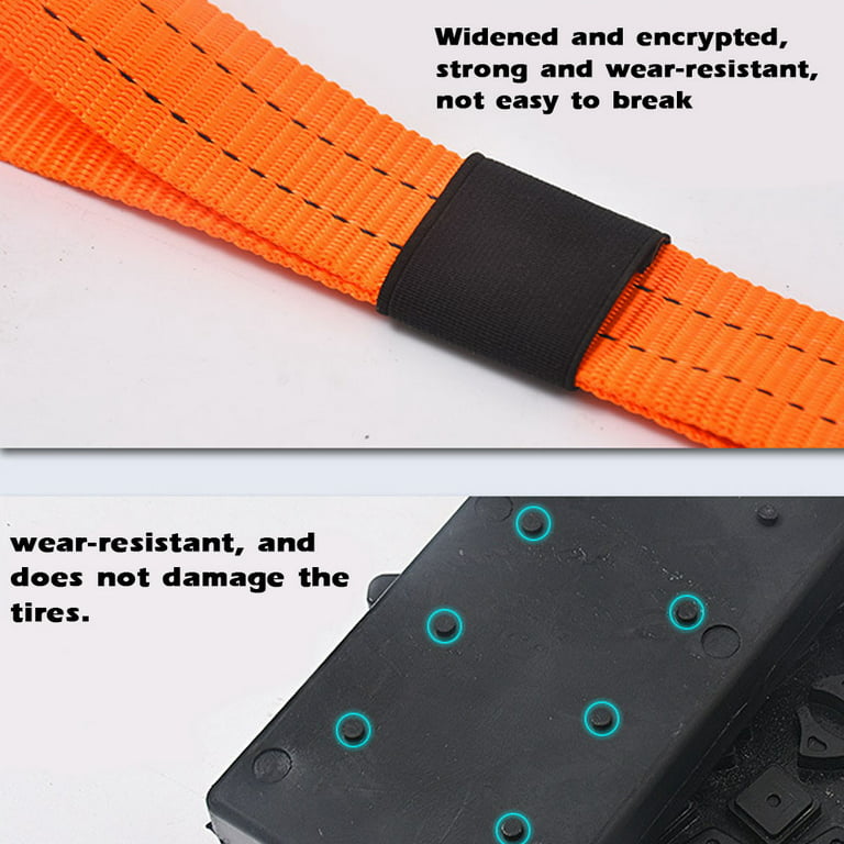 Car Tire Anti-Slip Grip Tracks, Truck Winter Snow Chains, Mud Tire Recovery  Traction Mat, Wheel Chain Road Turnaround Track for Car, Truck, Sedan