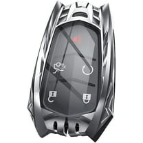 Metal Key Fob Cover for Cadillac, for 2015-2019 Cadillac Escalade CTS SRX XT4 ATS STS CT6 SRX 5-Buttons Full Protection