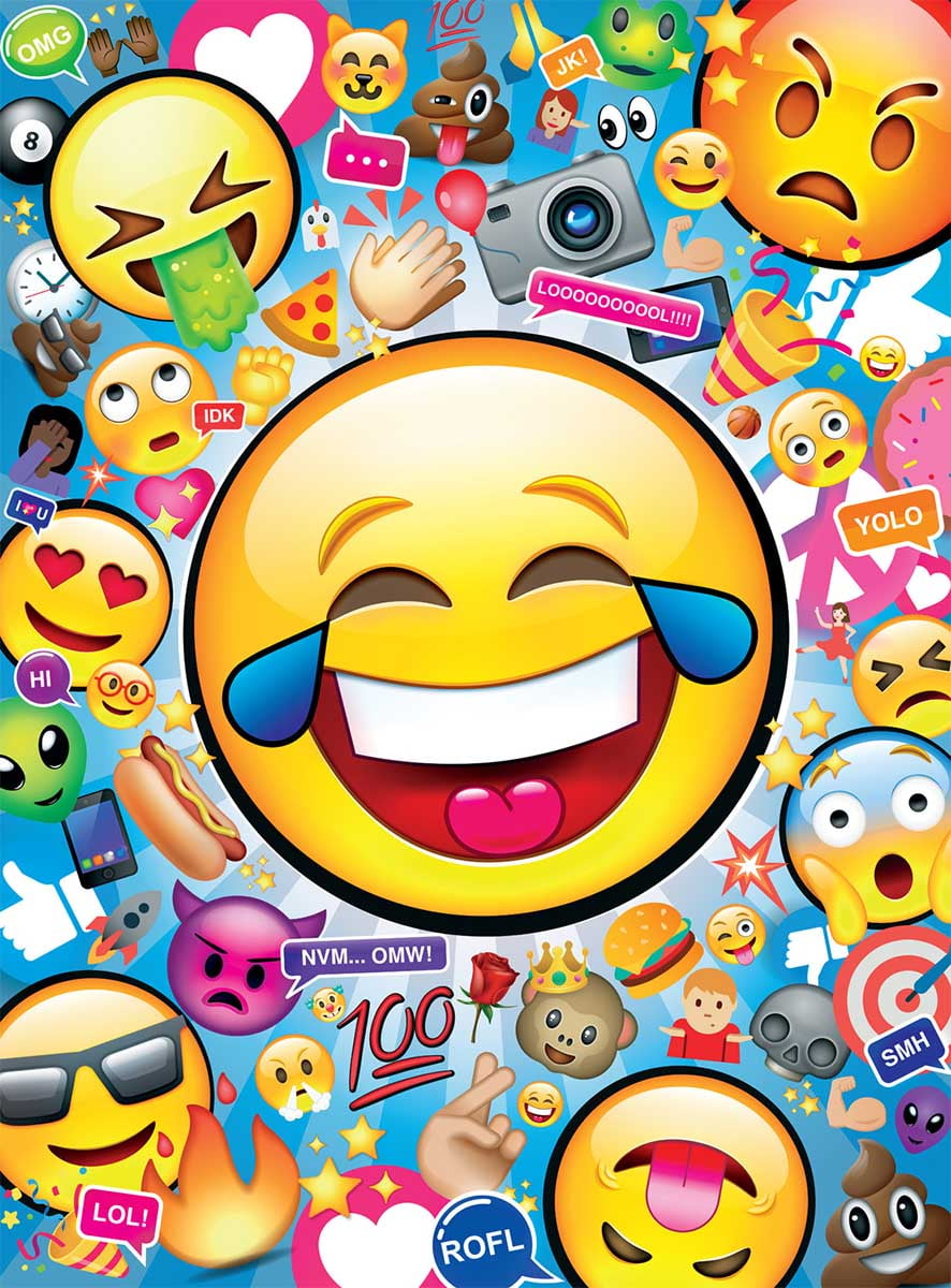 1000-Piece Emoji Jigsaw Puzzle Emoji Splash Kangaroo Emoji Universe 