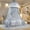 Grey, variant on Round Dome Lace Princess Bed Canopy Double Layer Netting Decor for Girls Adults Bedroom