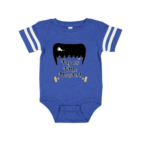 

Inktastic Halloween Papa s Little Monster Frankenstein Gift Baby Boy or Baby Girl Bodysuit