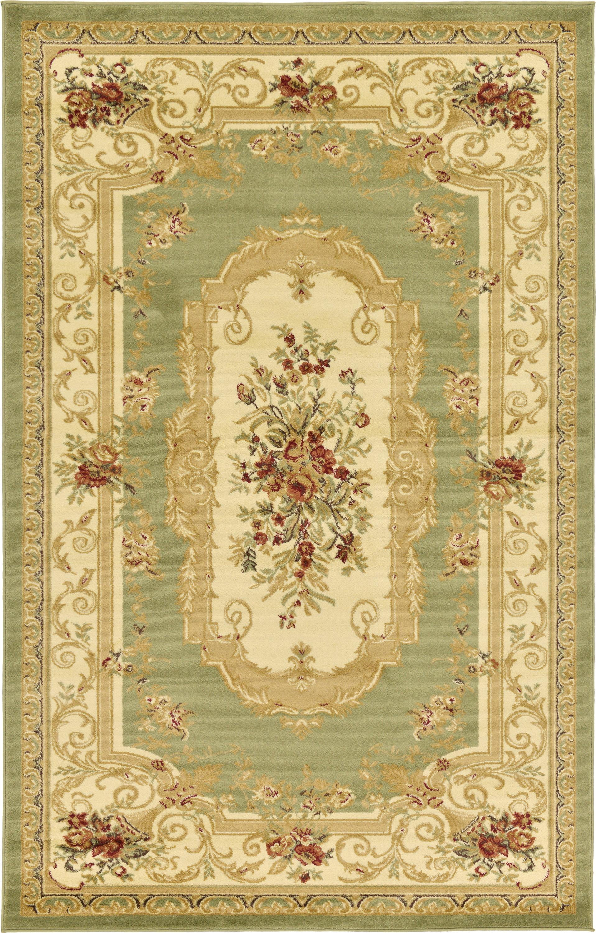 Unique Loom Henry Versailles Vintage Floral Area Rug or Runner