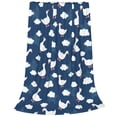 thumbnail image 2 of Fuzoiu Cute Goose On Blue Sky Print Ultra-Soft Micro Fleece Blanket,All Seasons Flannel Throw, Lightweight Blanket for Bed, Sofa, Couch, Movie Night, Camping, and Travel-50"x40", 2 of 7