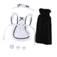 thumbnail image 5 of Traje de sirvienta a escala 1:6, traje elegante a la moda, ropa para mujer, falda para muñeca femenina de 12 pulgadas, accesorio para figura corporal, 5 of 9