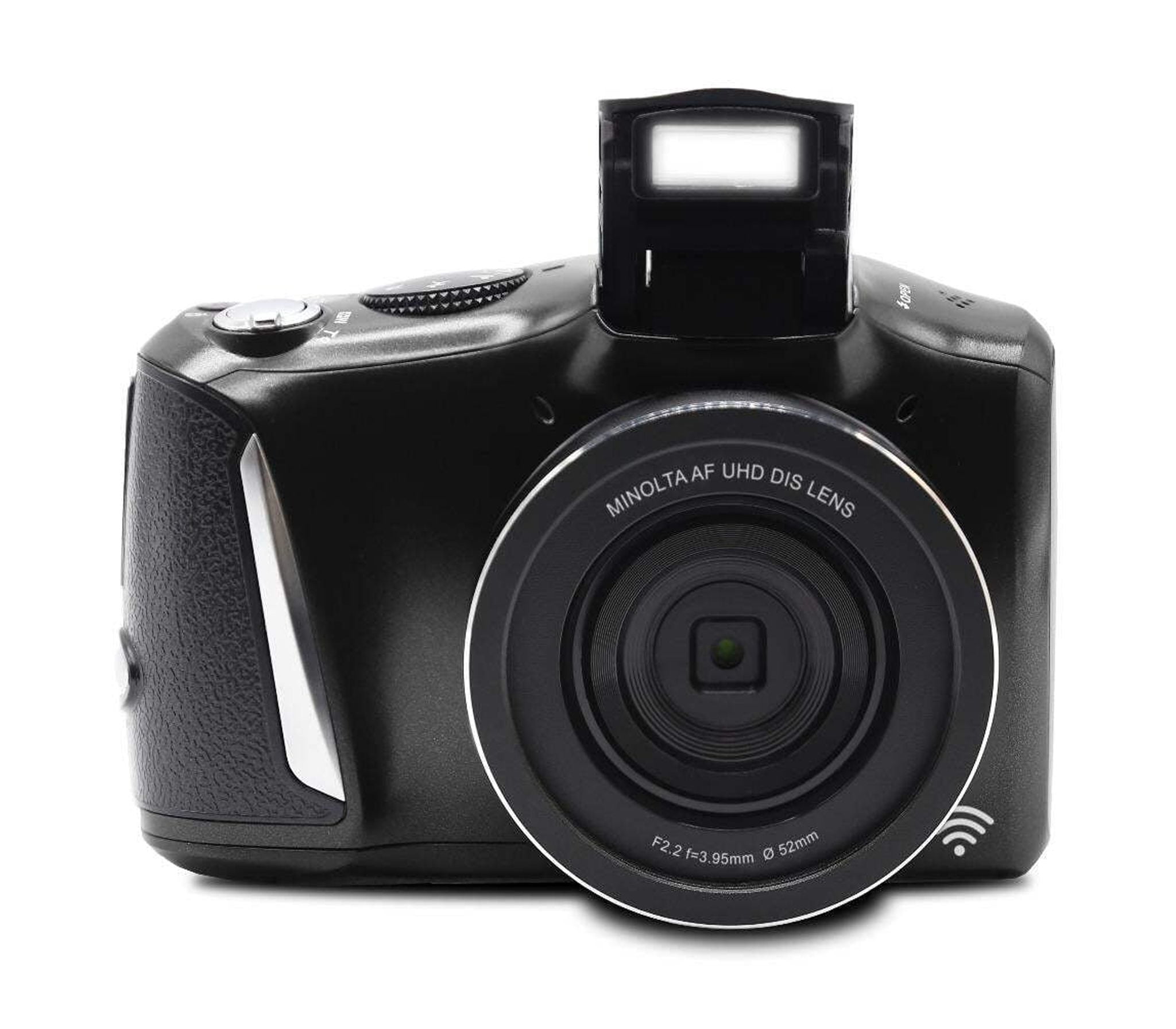 Minolta MND55-P 64 MP Autofocus & 4K Ultra HD Digital Camera with Wi-Fi - Purple