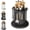 28cm 1, variant on 360 Rotating Stainless Steel Knife Holder, Cooking Utensil Dispenser Caddy Holder, Multi-Functional Kitchen Countertop Storage Organizer Set for Knife, Fork, Spoon,Gray:Short