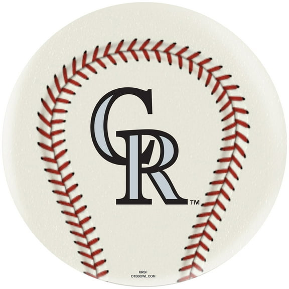 Colorado Rockies Undrilled Bowling Ball