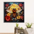 thumbnail image 1 of 5D DIY taladro redondo completo pintura de diamante flor abeja decoración de vidrieras 40x40cm JShteea El nuevo, 1 of 9