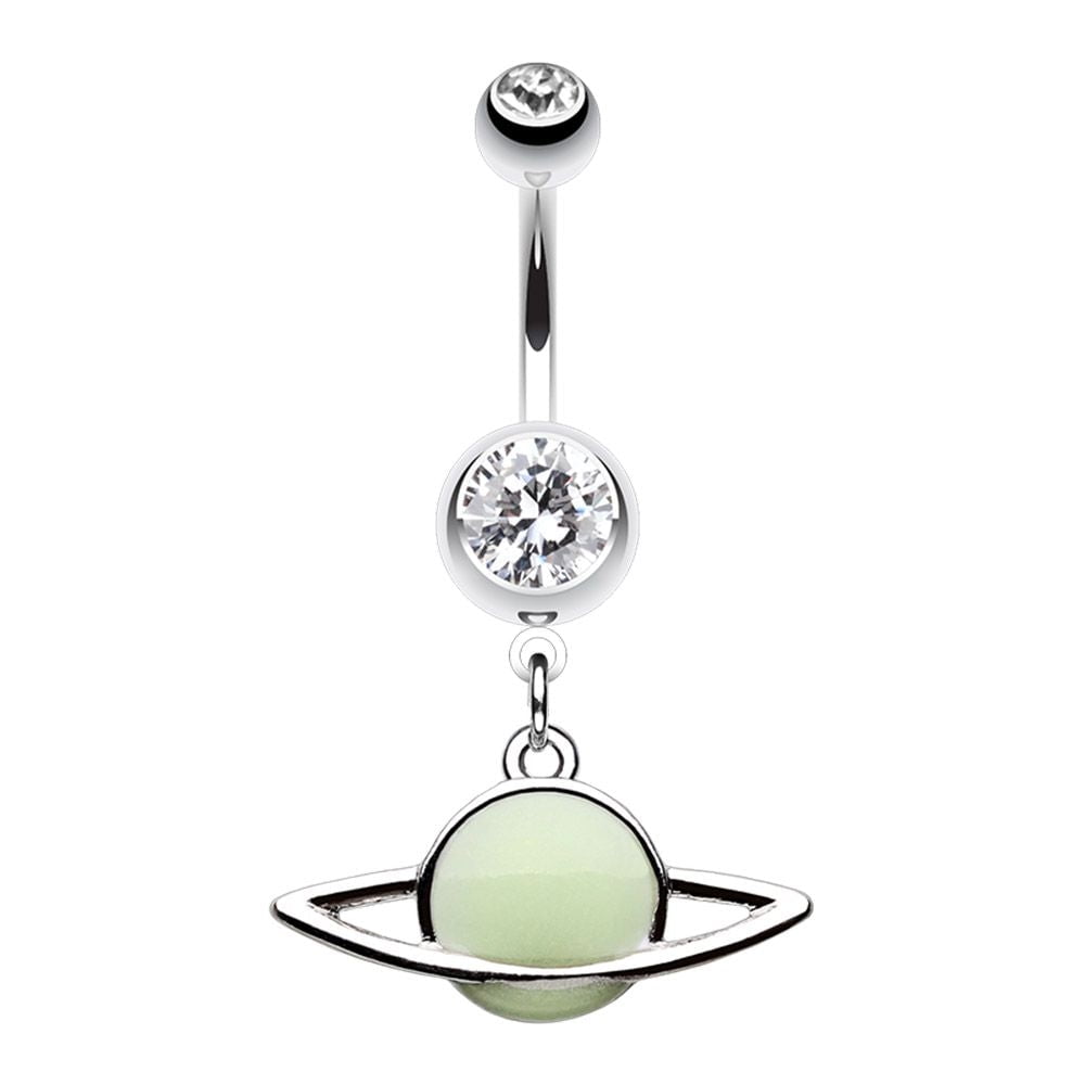 Saturn belly shop button ring