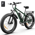 thumbnail image 1 of Bicicleta Eléctrica de Montaña para Adultos AMYET EB26, Motor 1000W, Batería 48V 15Ah, 26 Pulgadas, Verde, 1 of 11