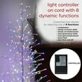 thumbnail image 3 of Alpine Corporation 28" x 65" Pre-Lit Silver Foil Christmas Tree with Base and Yard Stake, 3 of 13