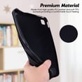 thumbnail image 7 of Slim Case for Apple iPad 6th 5th Generation/ iPad Air 1 2, PU Leather Lightweight Hand Strap Stand Feature Drop Protection Back Cover for iPad 9.7" 2018/2017/ iPad Air 1st 2nd Gen, Black, 7 of 7