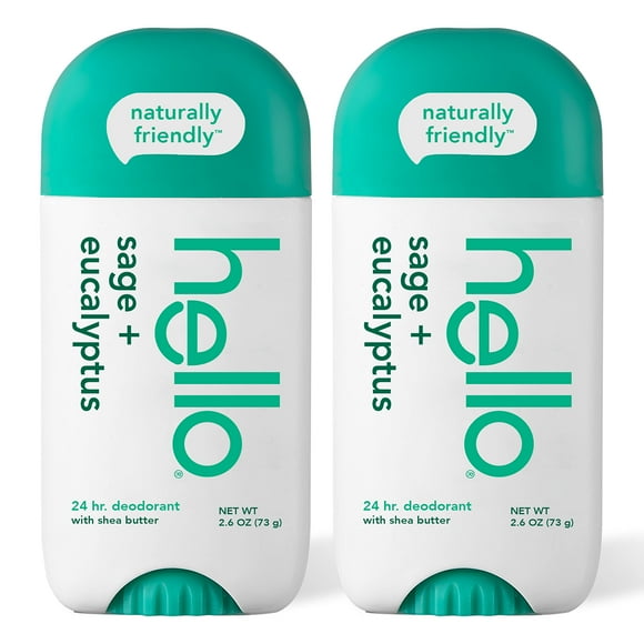 Desodorante hello White Sage + Eucalyptus 75 ml para mujeres y hombres