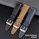 thumbnail image 4 of Correa de reloj para hombre Longines Pioneer Speed Equestrian L3.812.4 L3.82.4 de piel de vaca de negocios, resistente al agua, 21 mm y 22 mm, 4 of 5