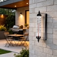 thumbnail image 6 of ZORVINEX Outdoor Waterproof Thermometer - Adjustable Angle, Battery-Free, Wall/Window Mount for Garden, Patio, and Home Décor Black, 6 of 6