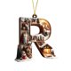 thumbnail image 2 of Adornos de árbol de Navidad de 26 letras - Decoraciones acrílicas personalizadas con gorros de Papá Noel, de una pieza, 2 of 7