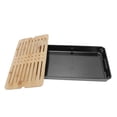 thumbnail image 1 of TOPINCN Serving Tray, Teapot Mat Tea Accessories Bamboo Panel Durable Melamine Base For Home Office, 1 of 8