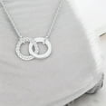 thumbnail image 2 of Collier en Argent Plaqué Or Blanc 0,25 Ct FG/VS Rond en Diamant de Laboratoire Lié Cercle 18 Pouces pour Femmes, 2 of 2