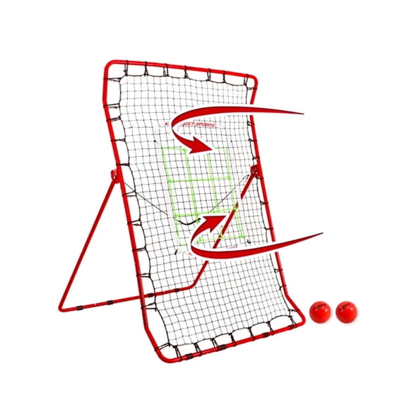 Rukket Sports Pitch Back Baseball/Softball Rebounder Pro w/ Weighted Balls
