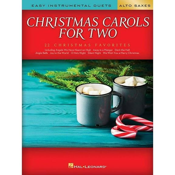 Christmas Carols for Two Alto Saxes: Easy Instrumental Duets, (Paperback)