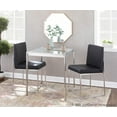 thumbnail image 3 of Lumisource Fuji Contemporary Dining Table in Stainless Steel with Clear Glass Top, 3 of 7