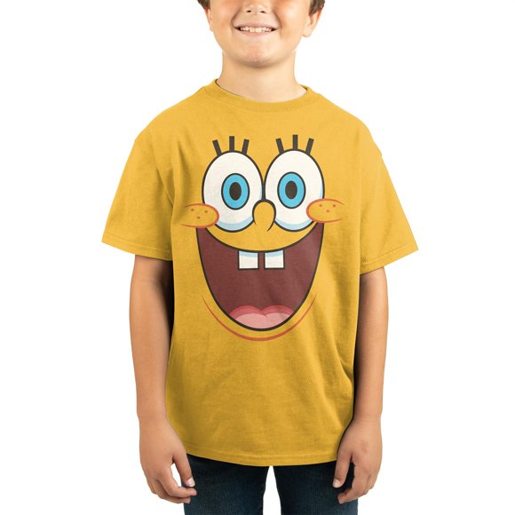 SpongeBob SquarePants Face Big Smile Kids Yellow T-Shirt