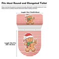 thumbnail image 7 of HELLHERO Elastic Fabric Toilet Seat Covers & Stays in Place Round Toilet Lid Dust Cover & Stretch for Gift Universal, 7 of 7