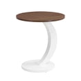 thumbnail image 6 of White Nesting Coffee Table Set of 2 Oral and Round Coffee Table Set Table for Living Room Large 47.24'' Small 19.69'', 6 of 9
