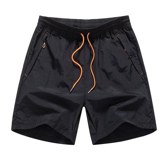 JTieacloth Big and Tall Sizes Men's Summer Quick Drying Shorts Beach Shorts Sweatpants,Black