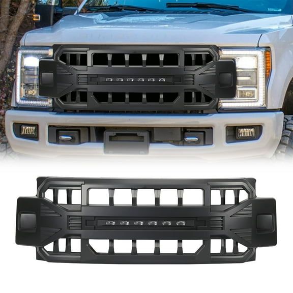 AMERICAN MODIFIED Armor Front Grille for 2017-2019 Ford F250/350, Black