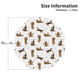 thumbnail image 2 of Lsque German Shepherd Dog Pattern 4" Drink Coasters Set of 4, PVC Leather Absorbent Coasters, Table Coaster Set Decorative Coffee Cup Coasters Housewarming Gift -Octagon, 2 of 6