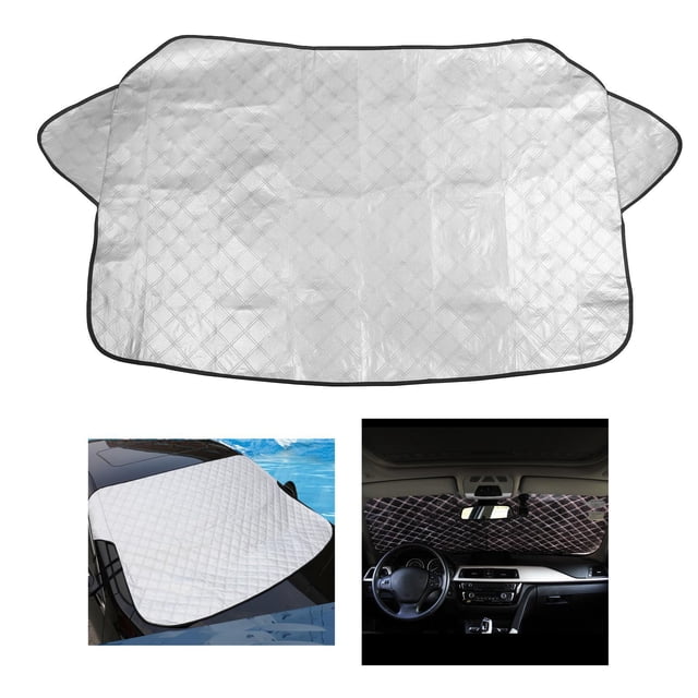 Cubierta de nieve para parabrisas de coche, resistente para parabrisas de invierno, protección contra nieve y , defensa contra nieve, - Espesar cubierta Espesar la cubierta Yotijar cubierta de nieve del parabrisas