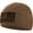 Coyote Brown, variant on Temple Tape Winter Beanie Hat - American Flag Fleece Watch Cap - Multi Season Hats for Men - Mens Army Beanies - Black - XL