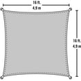 thumbnail image 4 of 16 ft square Blue Shade Sail, 4 of 4