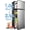 Silver, variant on GGTB 3.5 Cu.ft 2-Door Mini Fridge with Freezer, Compact Refrigerator for Apartment Dorm Office Garage, Black