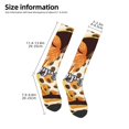 thumbnail image 2 of Yiaed Fall Farmhouse Pumpkins Print Great elasticity Adult Stockings Sports socks for Men and Women, 2 of 6