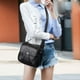 thumbnail image 5 of Bolso bandolera con cremallera para mujer | Monedero de piel sintética para teléfono con correa ancha ajustable | 6 bolsillos con cremallera para cartera, llaves y pasaporte | Para viajes, escuela y, 5 of 6