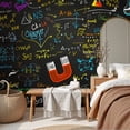 thumbnail image 6 of Wallpaper Colorful Science Mathematical Formulae Abstract Symbols Peel and Stick Wall Murals 69"H x 96"W Removable PVC Wall Paper Self-Adhesive Wall Paintings Art Decor for Bedroom Living Room, 6 of 7