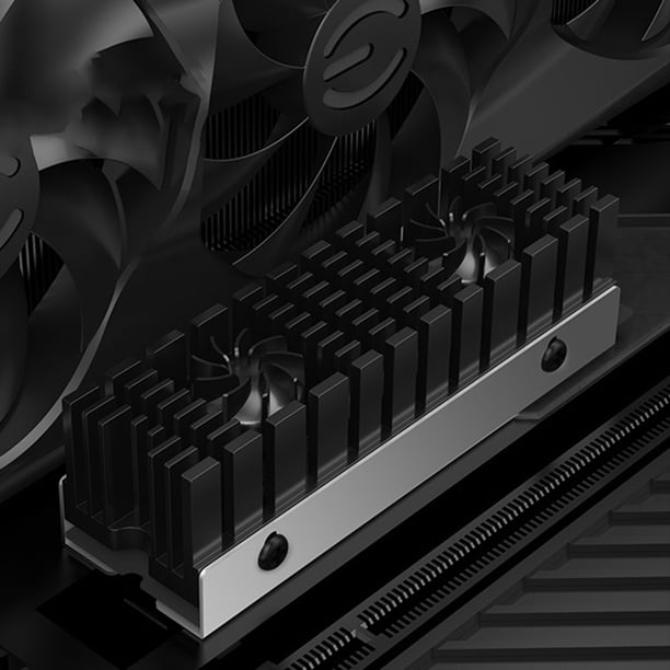 Disipador De Calor M.2 NVME Dual Engine Tower SSD Radiador Aleación de aluminio 13MM Ventilador doble para 2280 Sywqhk Para estrenar