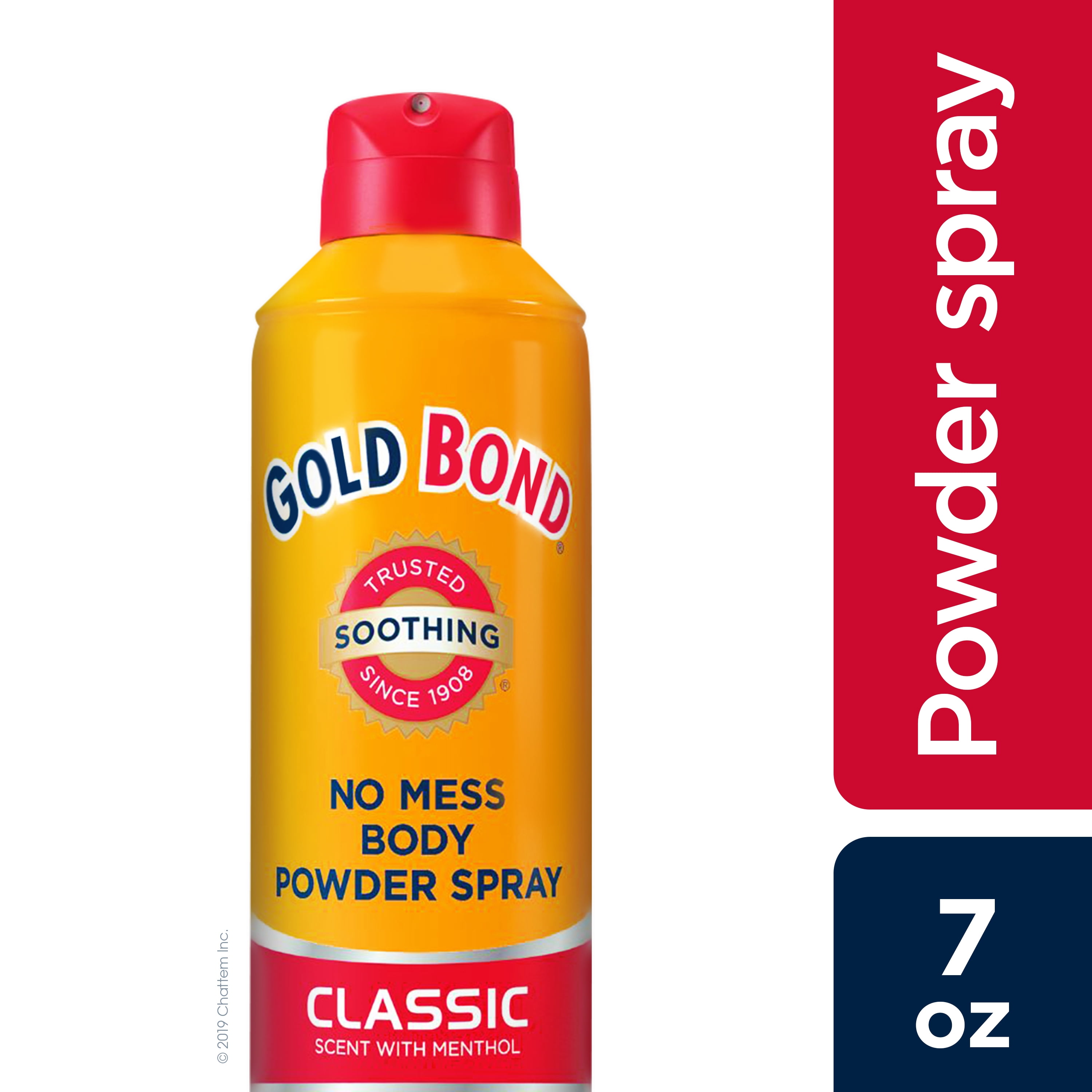 Gold Bond No Mess Body Powder Spray Classic Scent with Menthol 7 oz