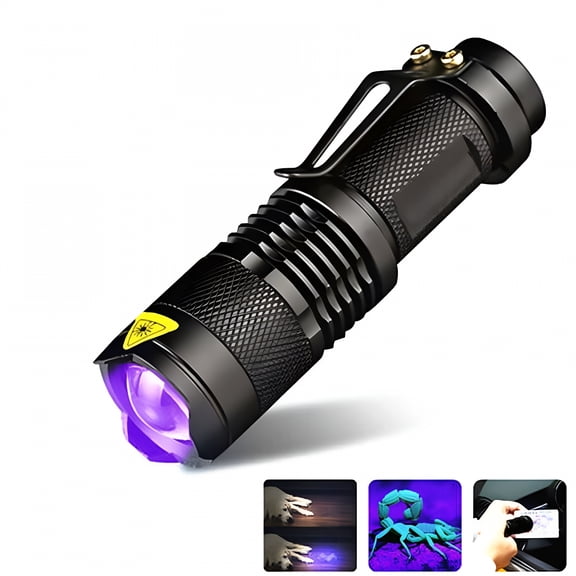 GJX UV Ultra Violet LED Flashlight Blacklight with Inspection Lamp Torch