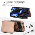 thumbnail image 2 of ELEHOLD Case for Google Pixel 9A, 2-in-1 Magnetic Shockproof Leather Wallet Flip Case Cover, Detachable Card Holder with Stand,Rosegold, 2 of 5