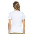 thumbnail image 3 of Expert Brand USA-Made Women's Natural-Feel Jersey V-Neck, White, XS, 3 of 5