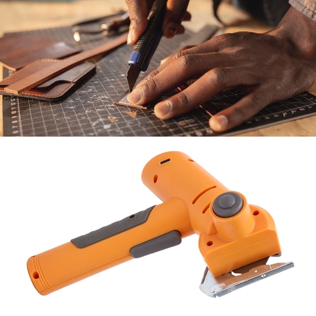 Cordless Electric Scissors, Ergonomic Handle Cordless Electric Cutter High Speed for Cardboard Carpet Fabric